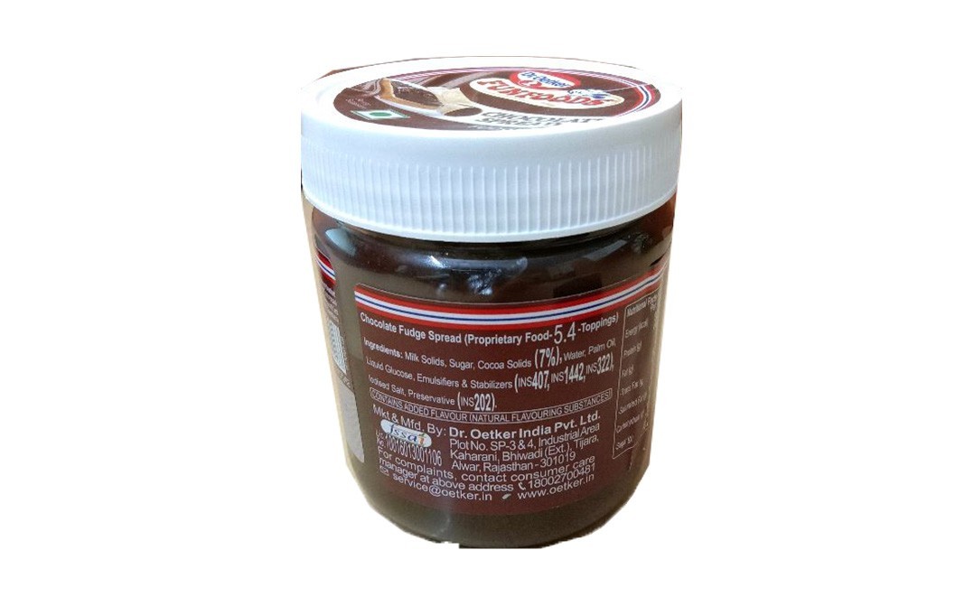 Dr. Oetker Fun foods Chocolate Spread Fudge    Plastic Jar  350 grams